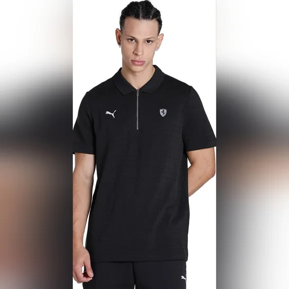 Size M - New Men's Puma F 1 Polo Ferrari - Black - Picture 9 of 13